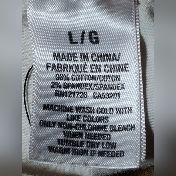 Aeropostale Men's Twill Khaki Jogger Pants | Cotton Blend | Large - Picture 5 of 5